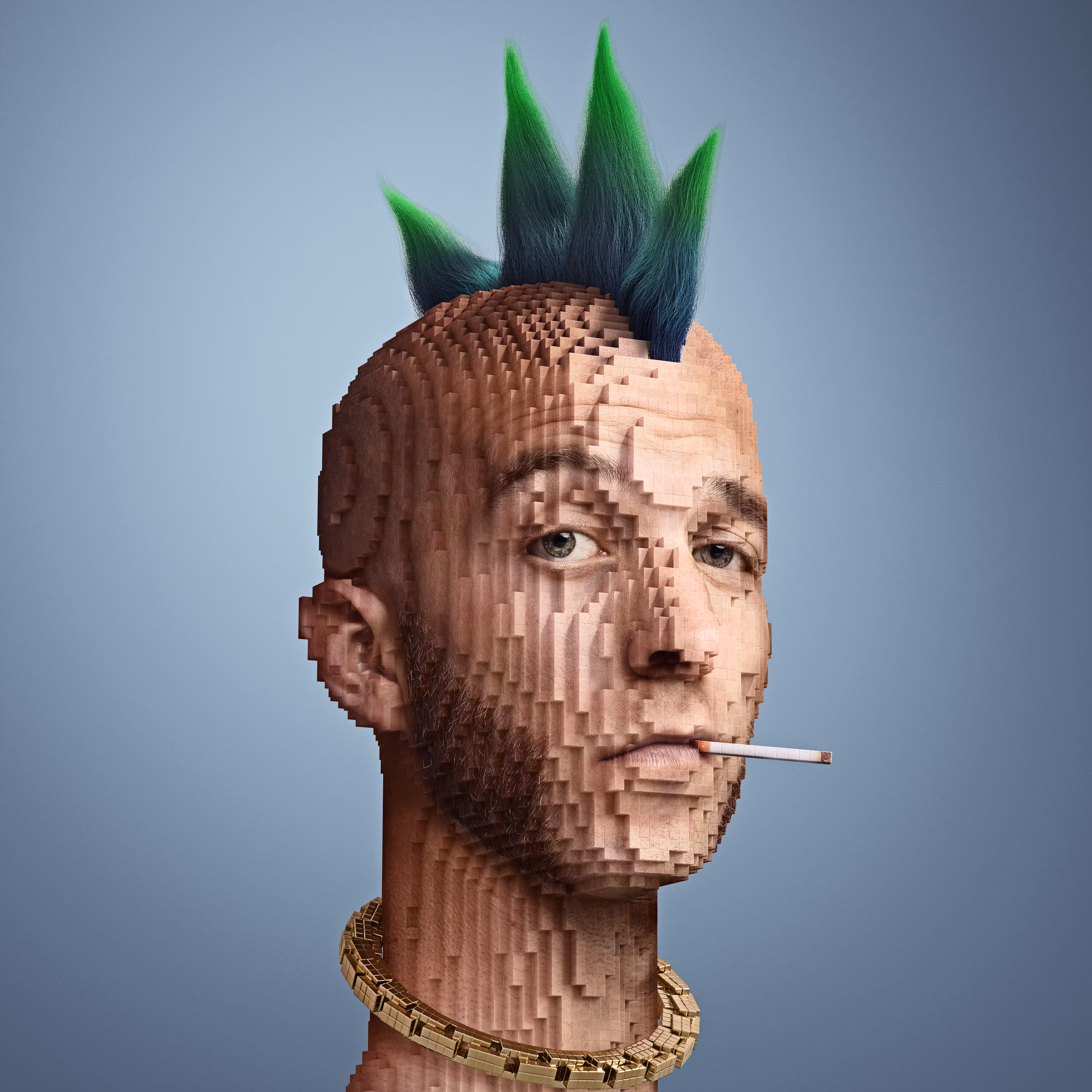 Block Head Punk 055