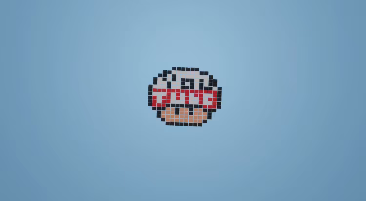 3D MUSHROOM PIXEL ART