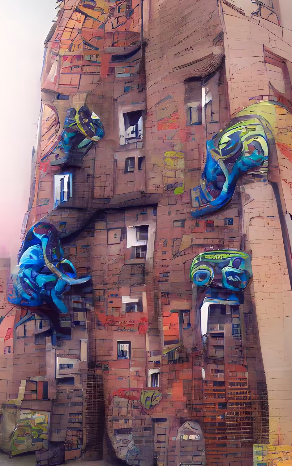 Graffiti Critter Climb No. 5