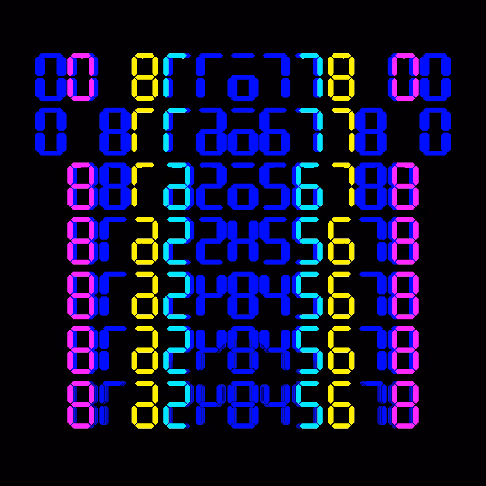 Digits #765