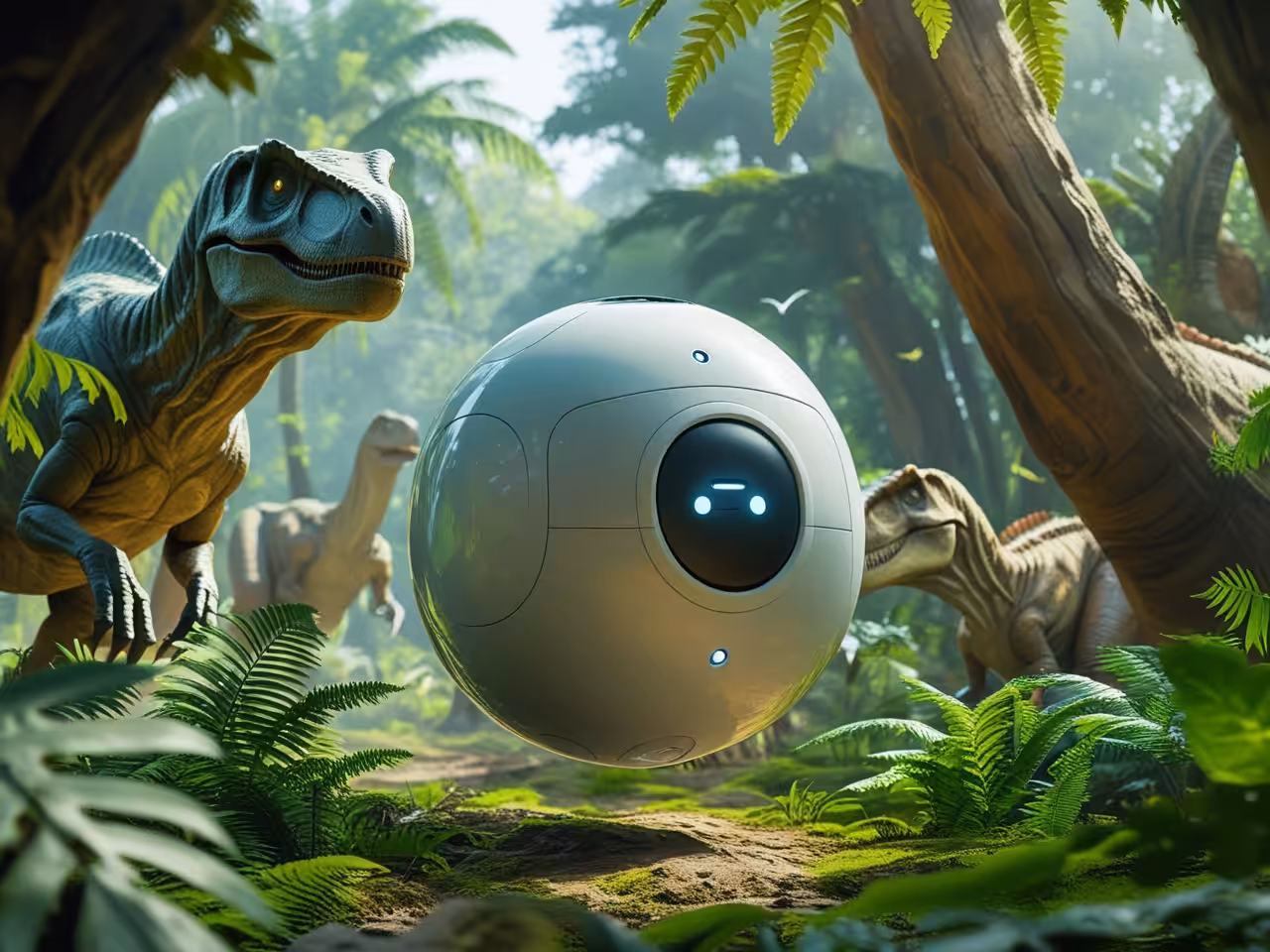 bogu appears in the middle of a dinosaur