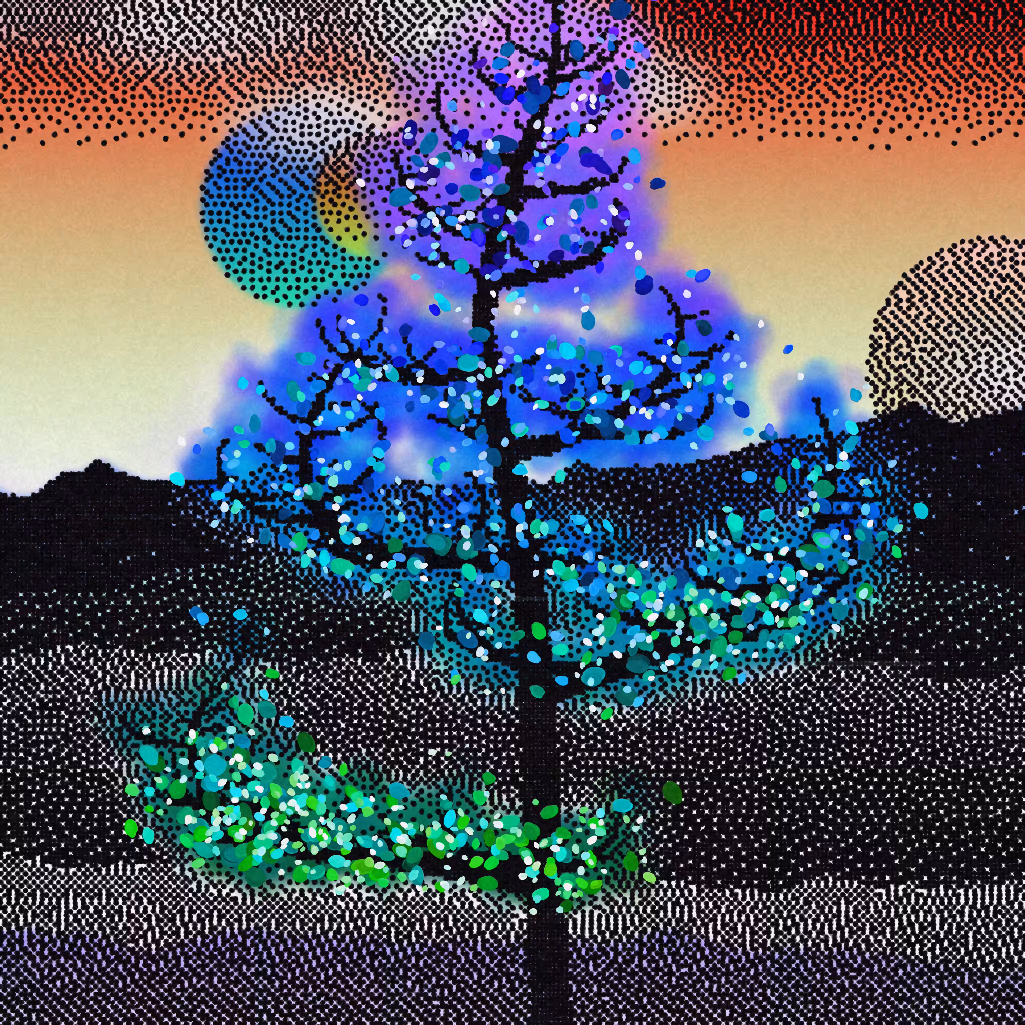 Dithered Branches #222