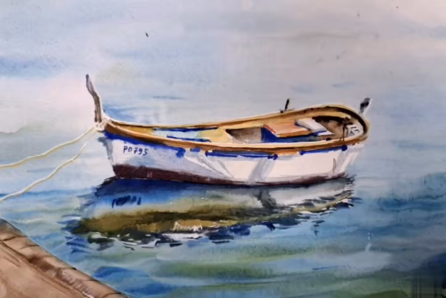 art watercolor: I shall build a boat