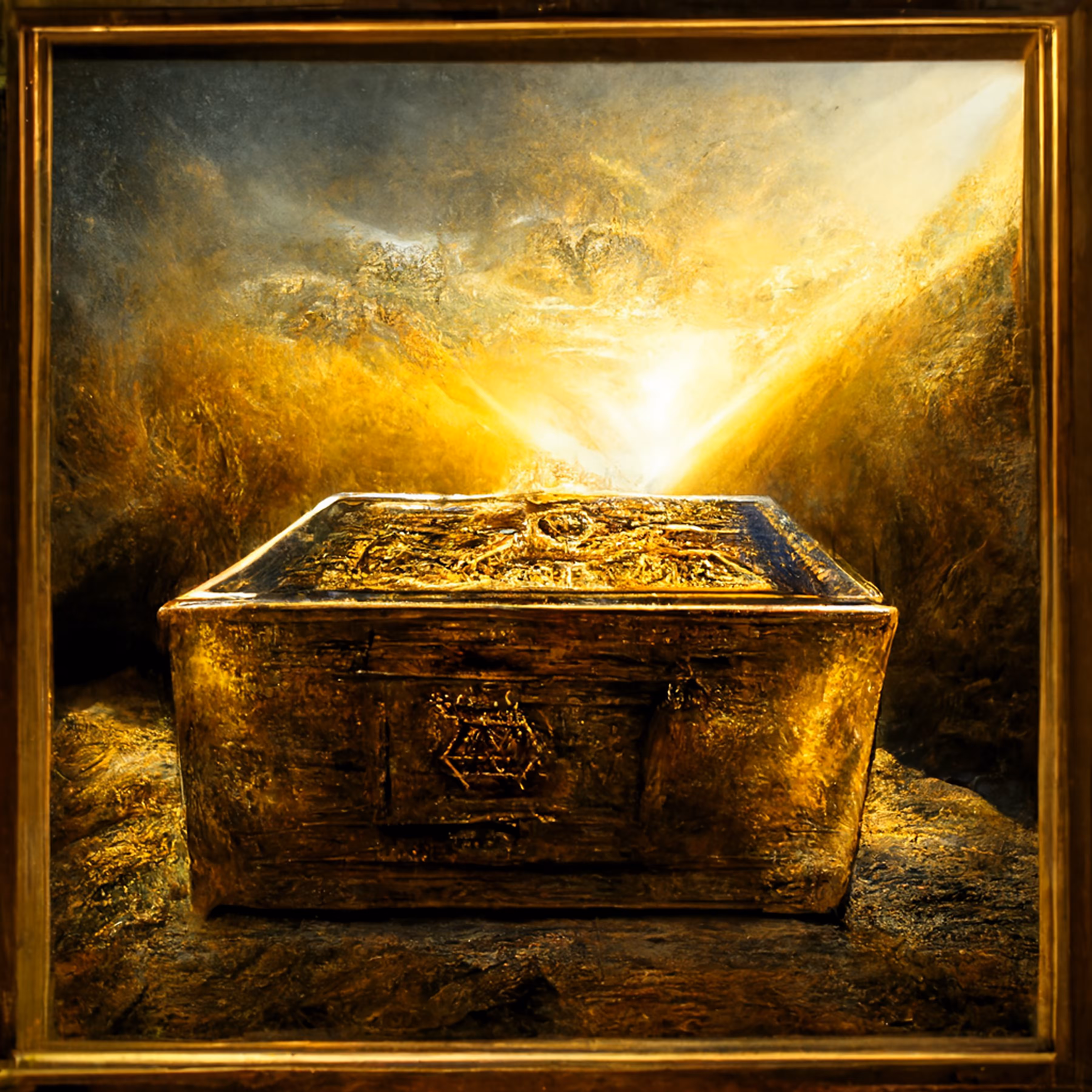Ark of the Covenant Bible Art by Sollog.