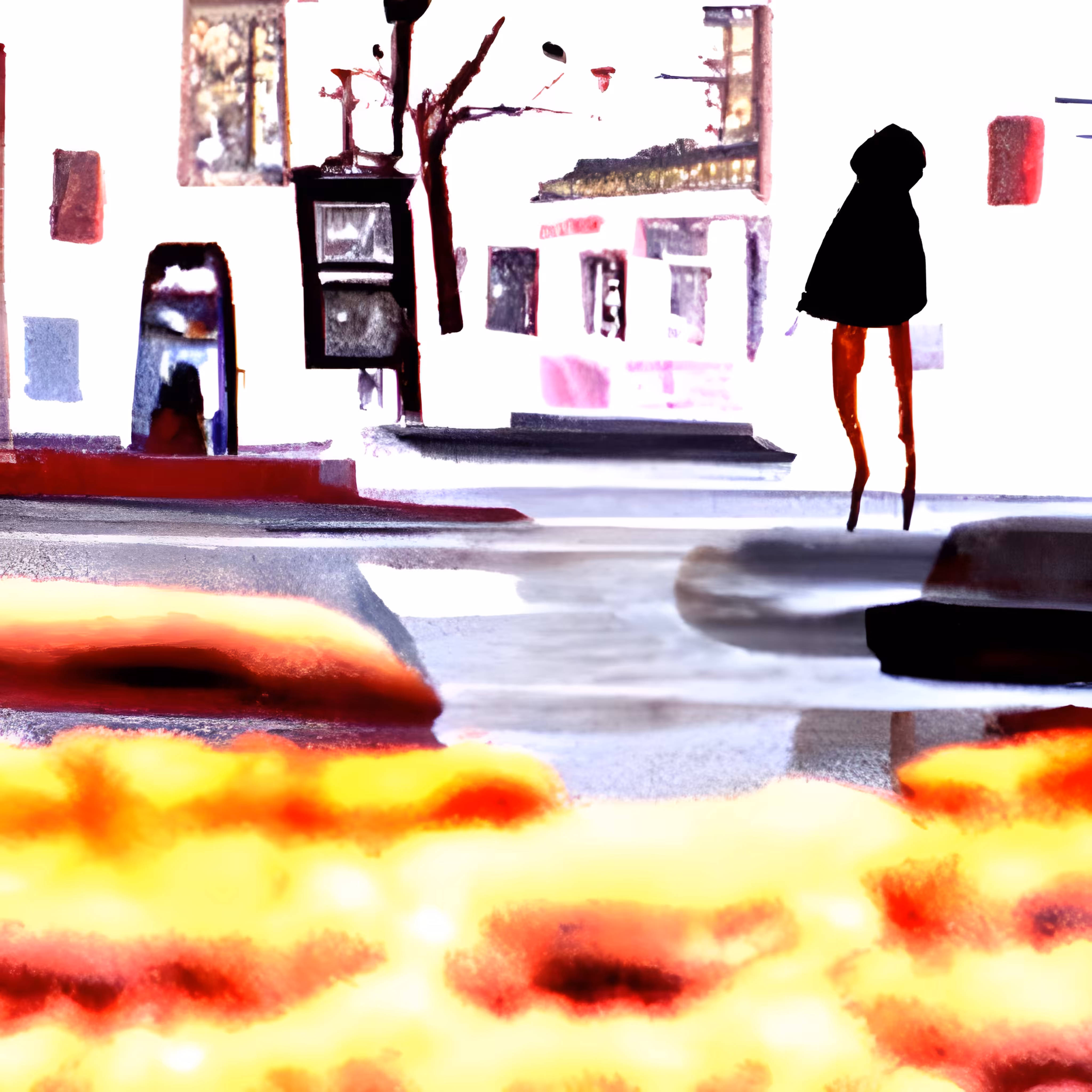 I was LOOKing at YOU crossing the street (that morning in the city)