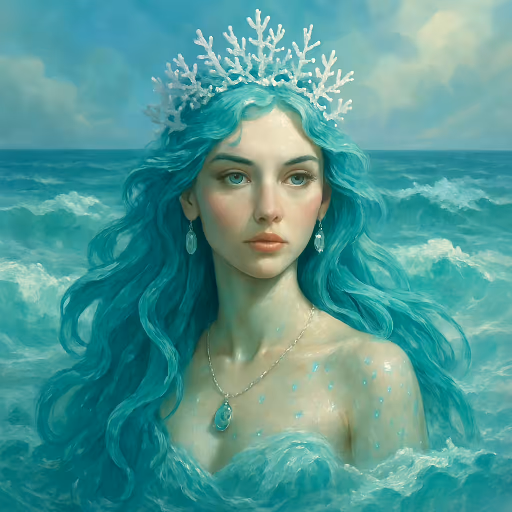 Seafoam Whisperer with Tidal Crown