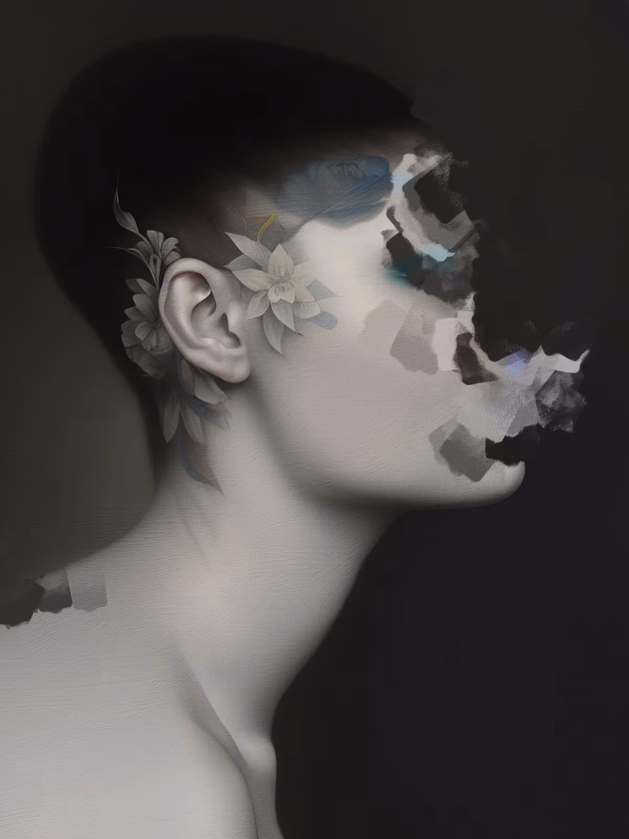 A vase, now shattered