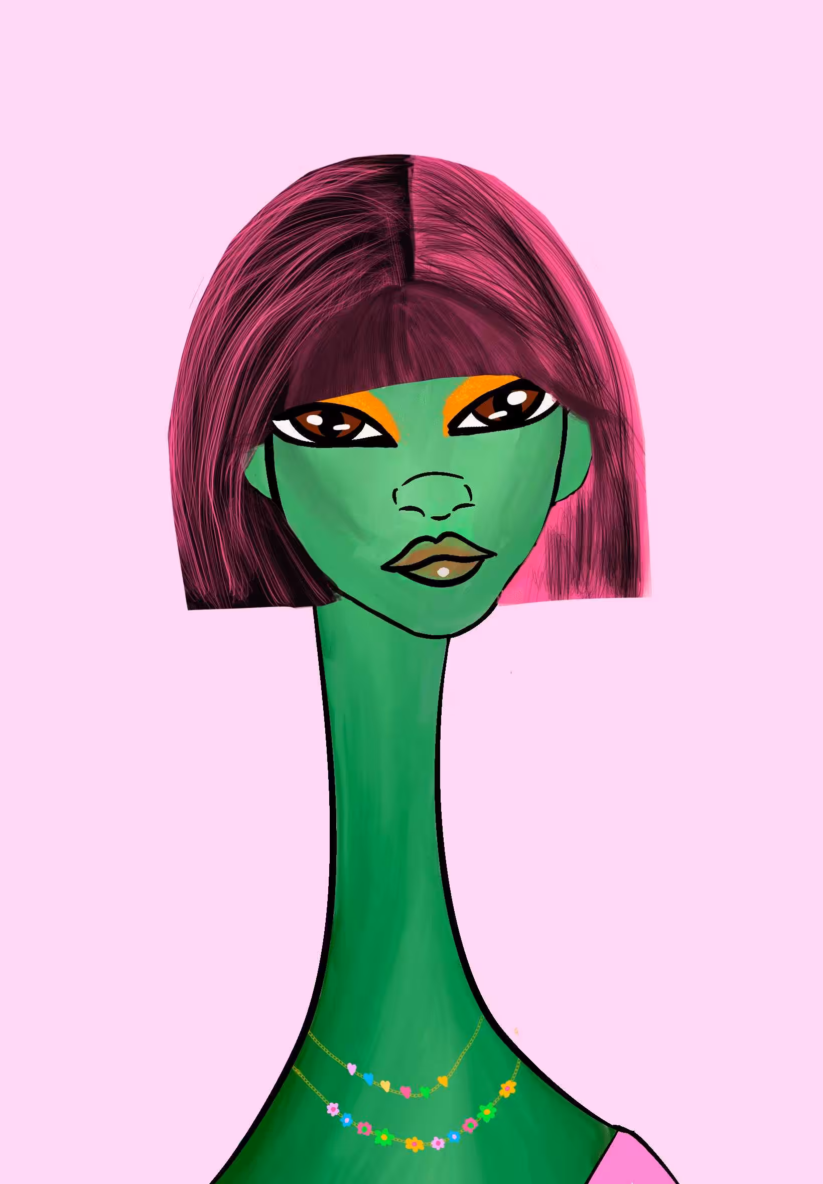 Long Neckie Ladies: Long Neckie Lady #3115