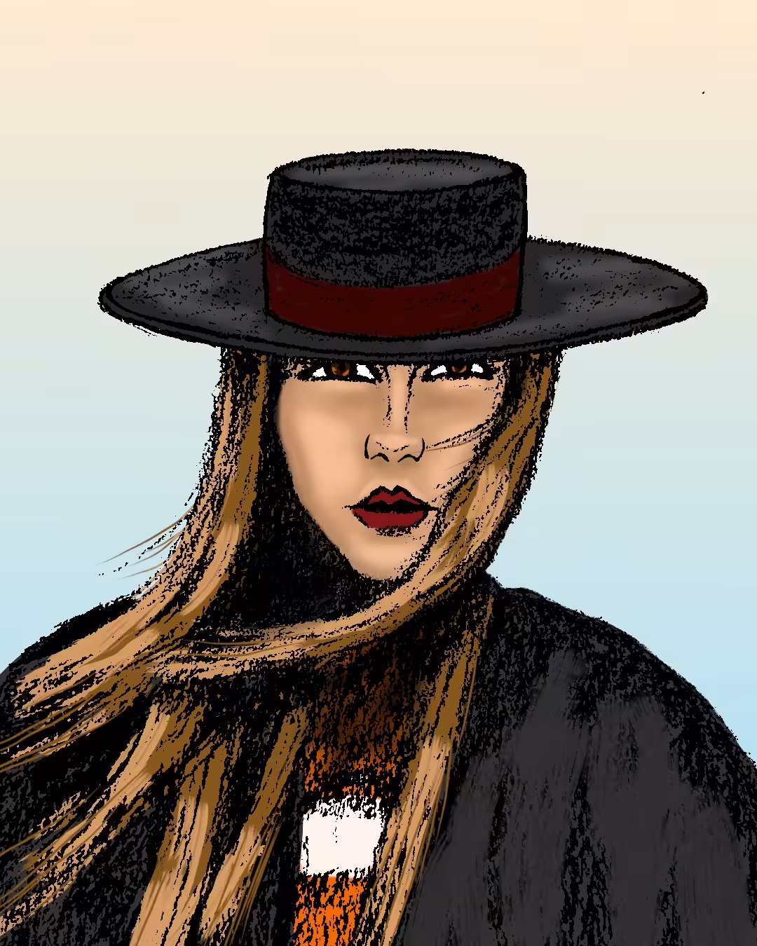 A GIRL WITH A HAT
