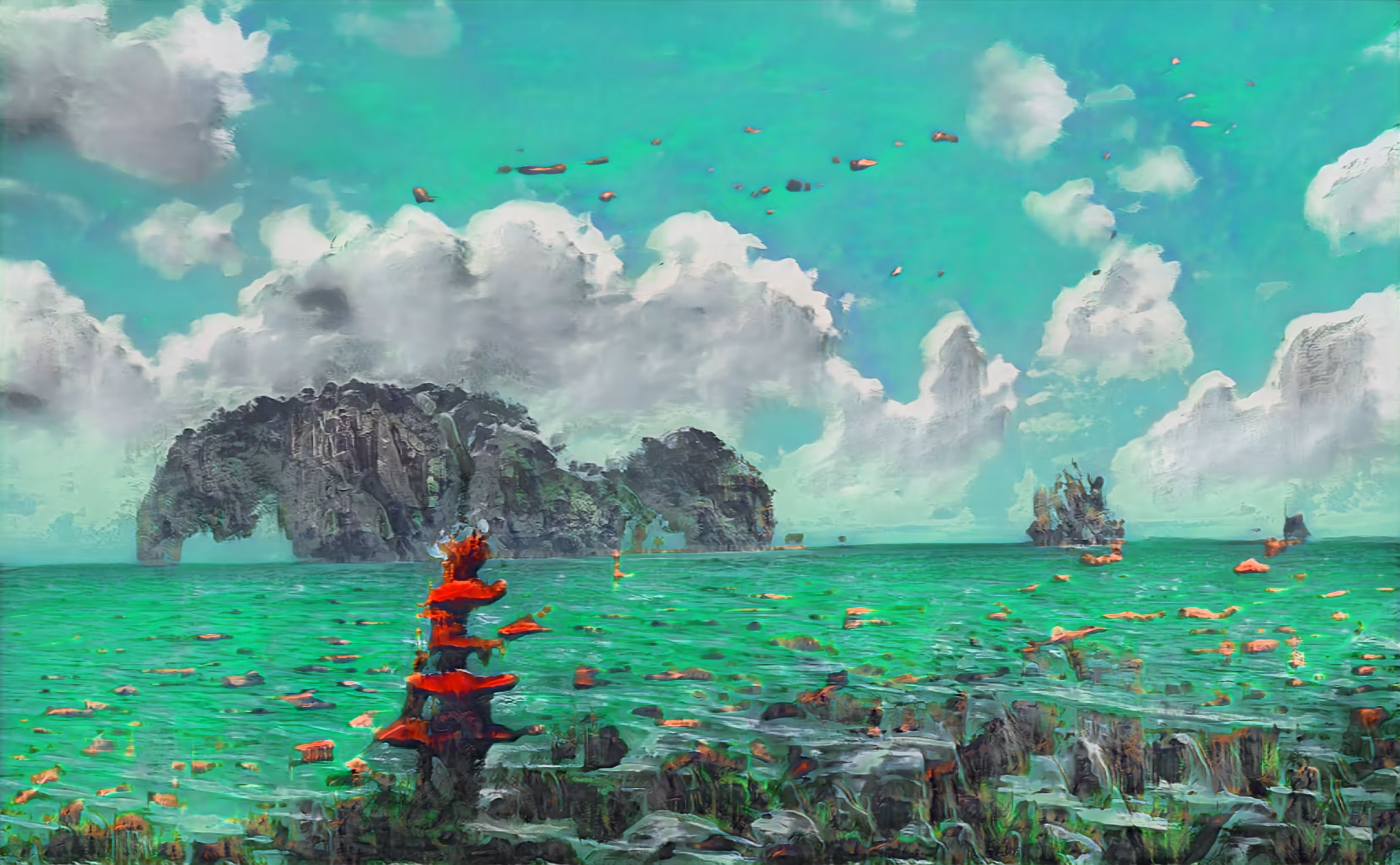 1000 unique Ai Generated Landscapes: AI Landscapes #00255