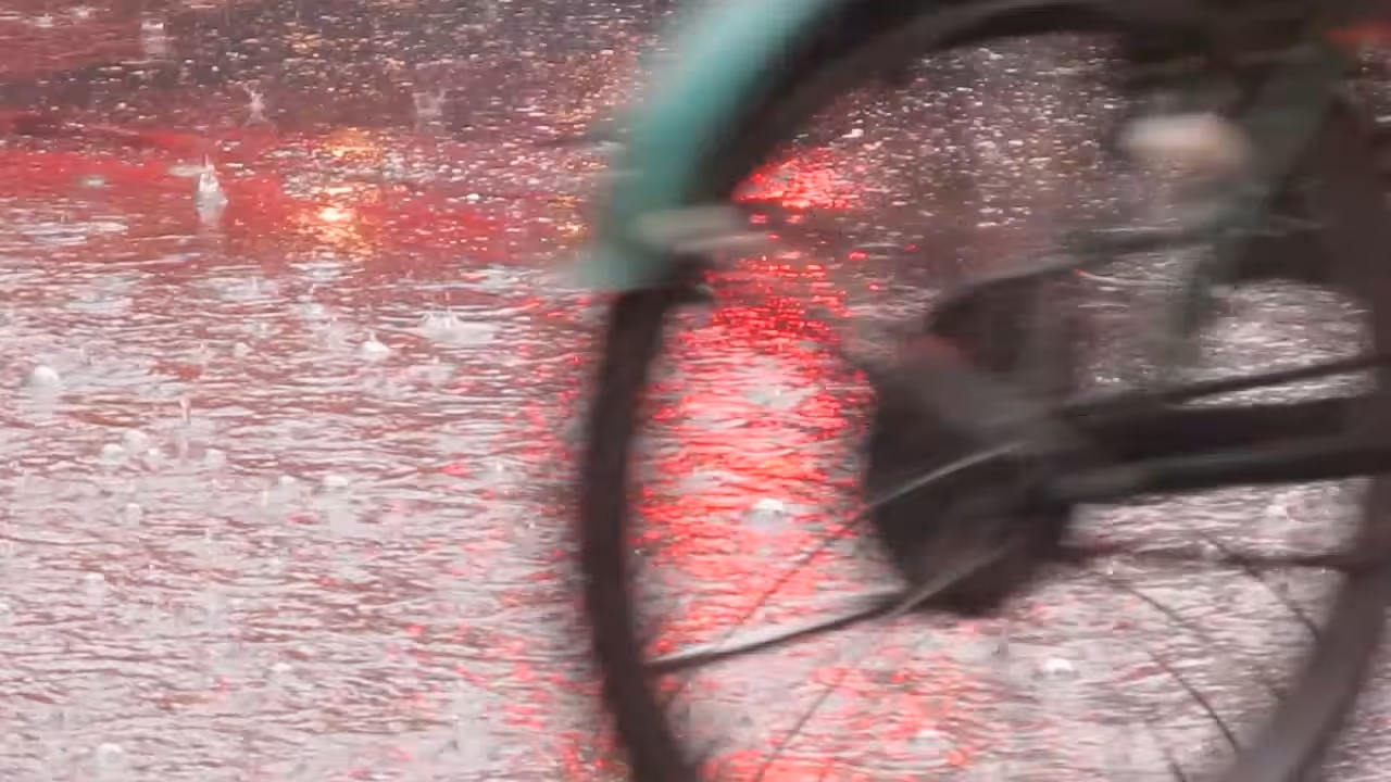 Diffuse reflection under the rain