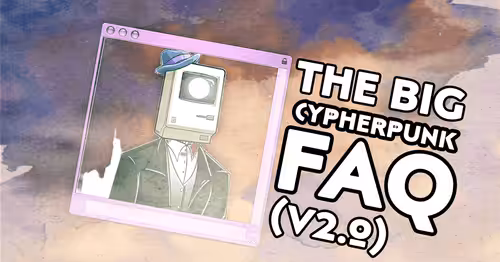 Ask Doctor Bitcoin Cover Art: Rizzn's Big Cypherpunk FAQ (v2.0)
