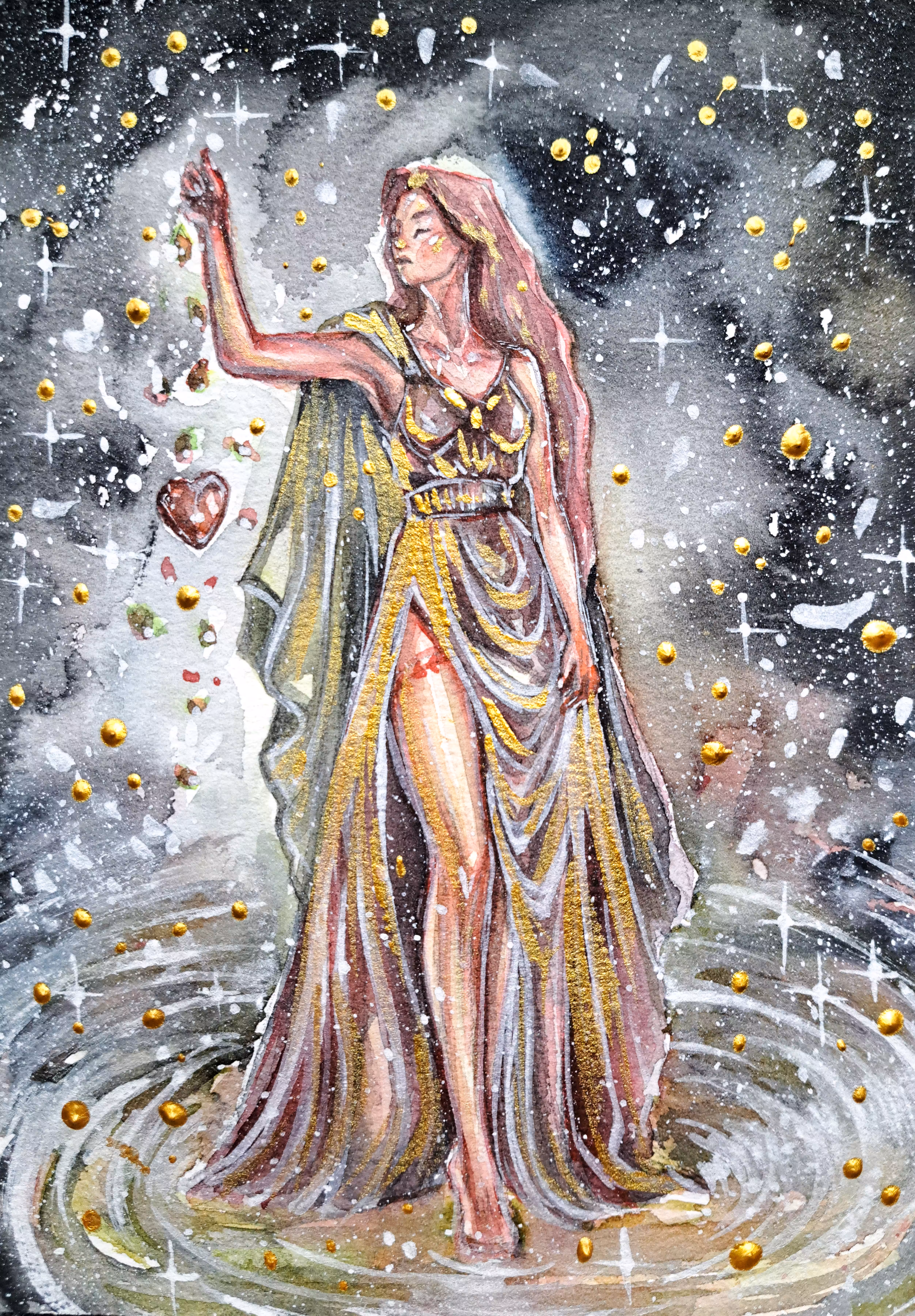 Watercolor art & portraits : «𝐈𝐧𝐞𝐫𝐭𝐢𝐚»