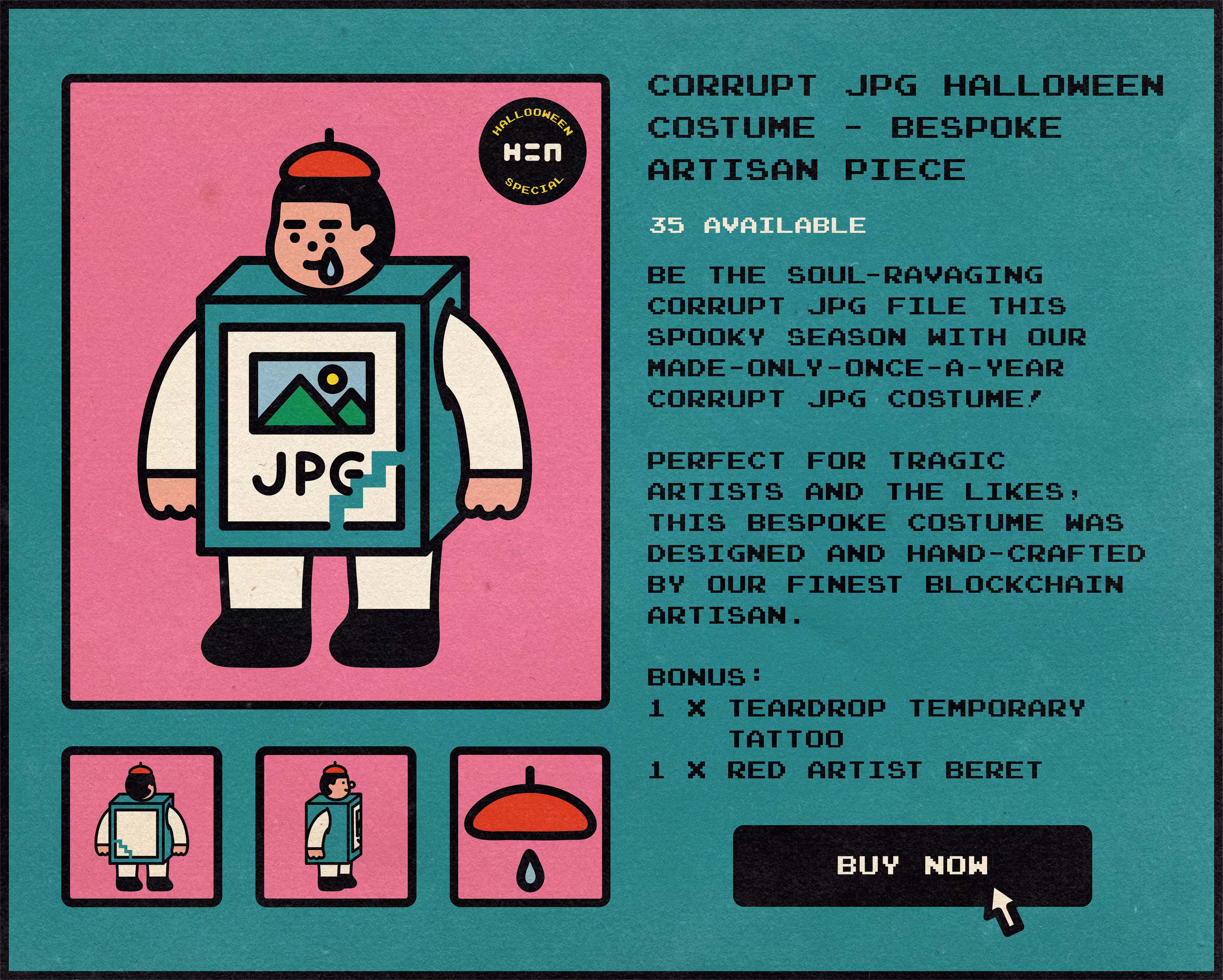 Corrupt JPG Halloween Costume