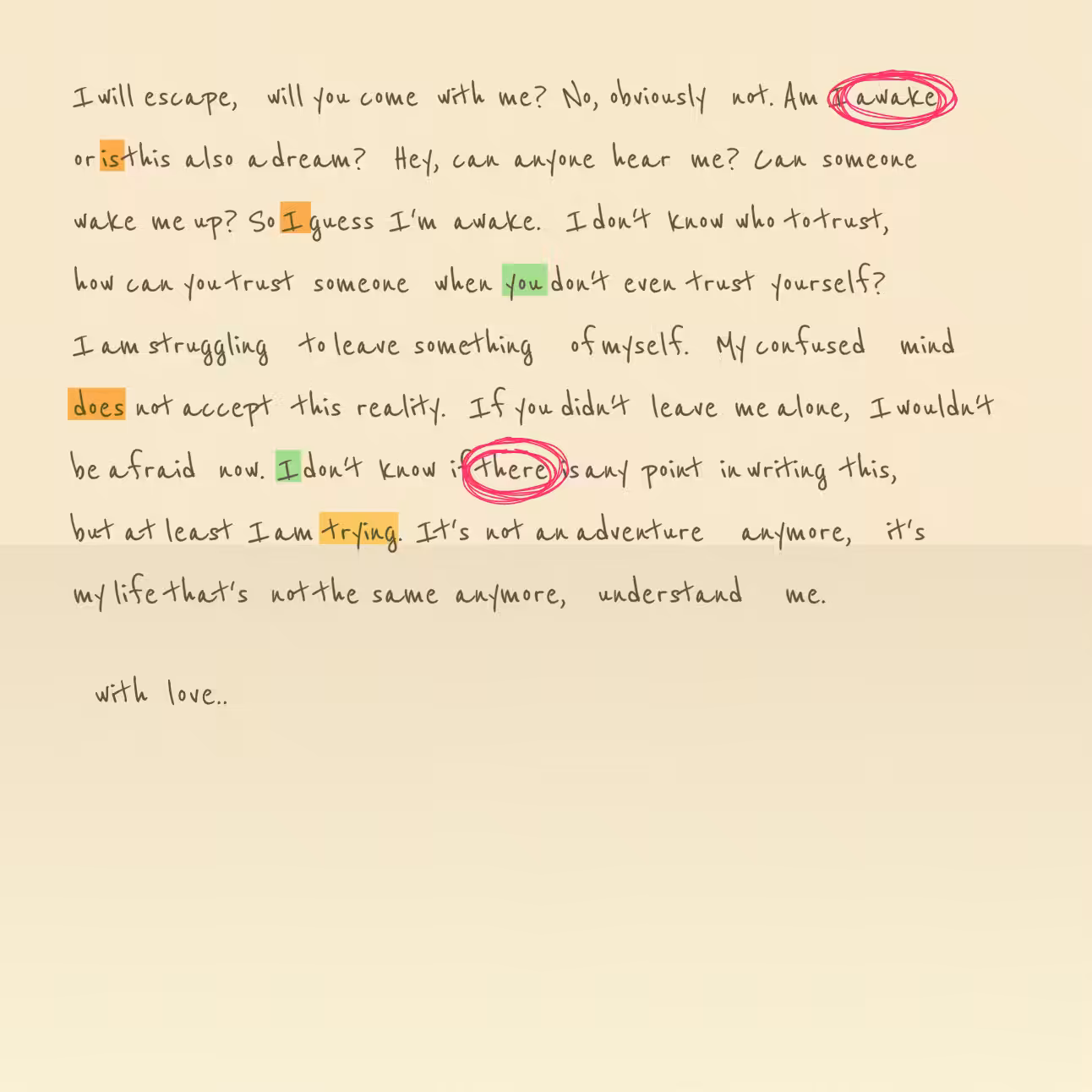 Conspiracy Theory Vol.2: a letter #28