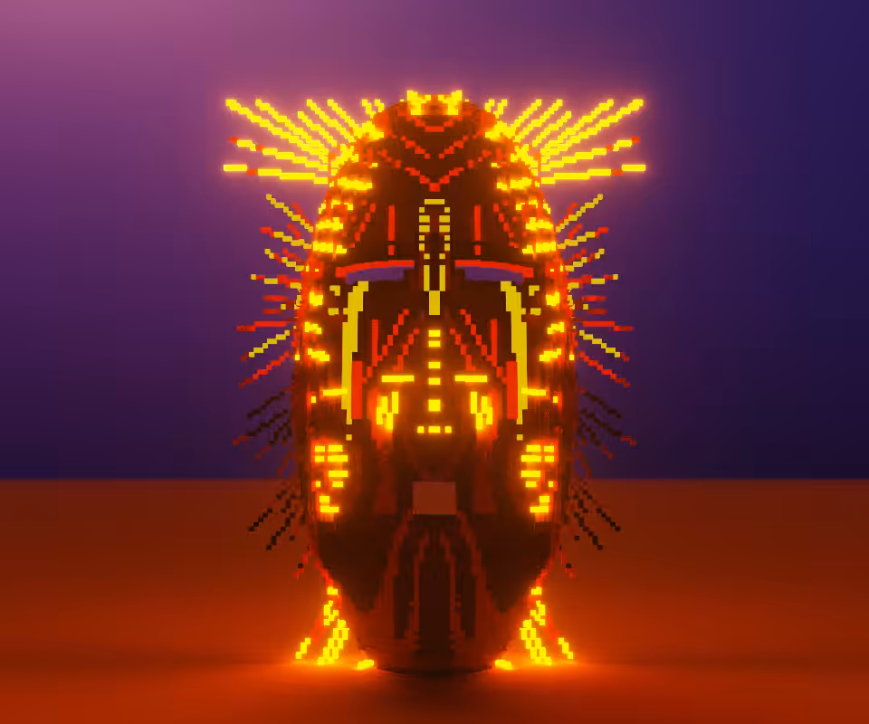 Voxel Tribal Mask