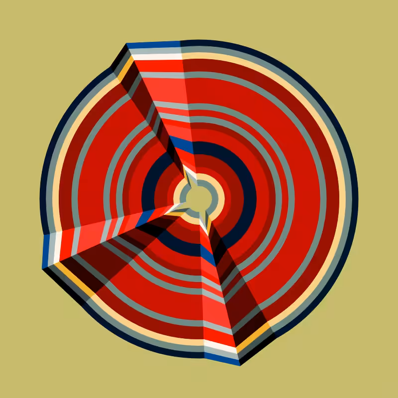 Folded Circle #28