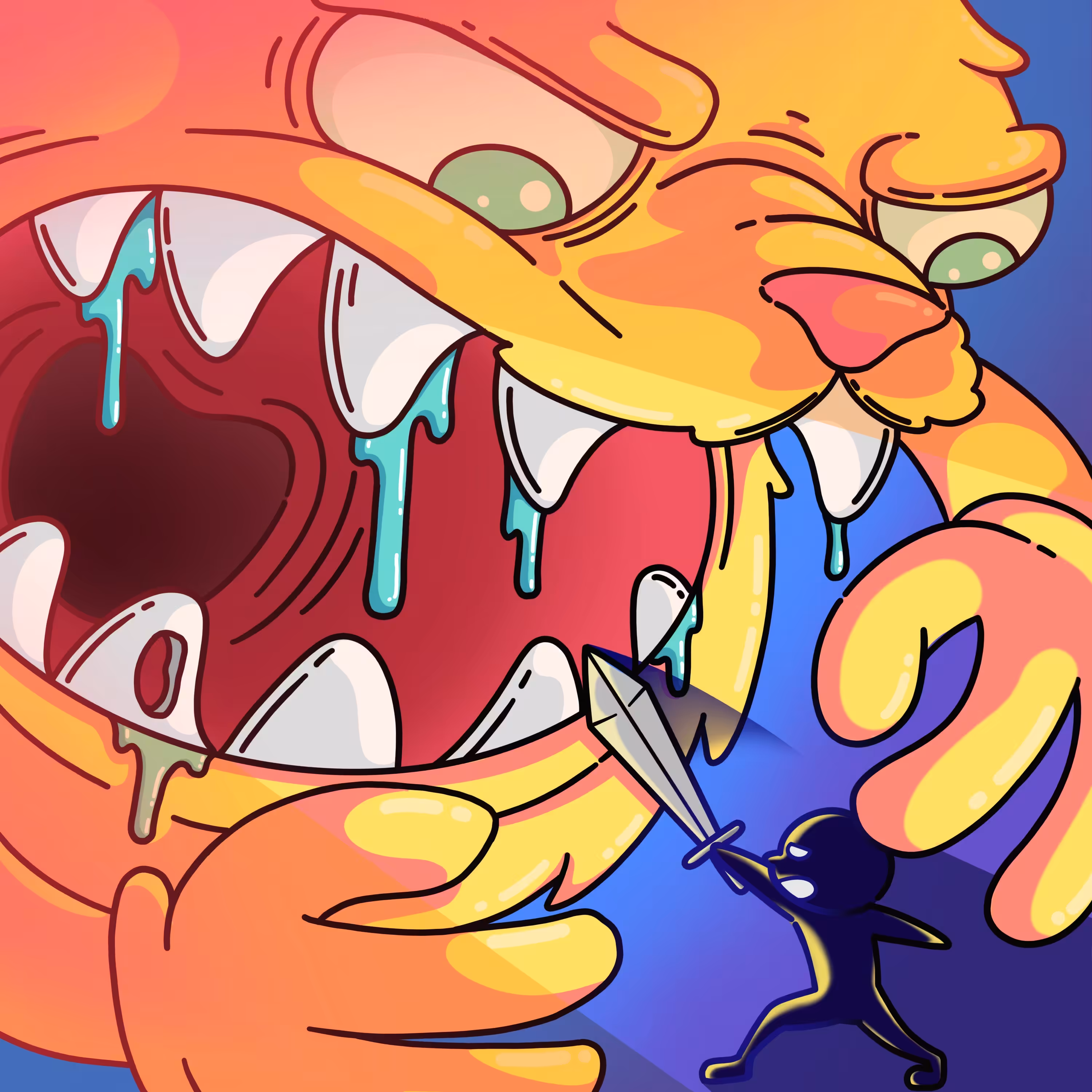 Fight the monster eater