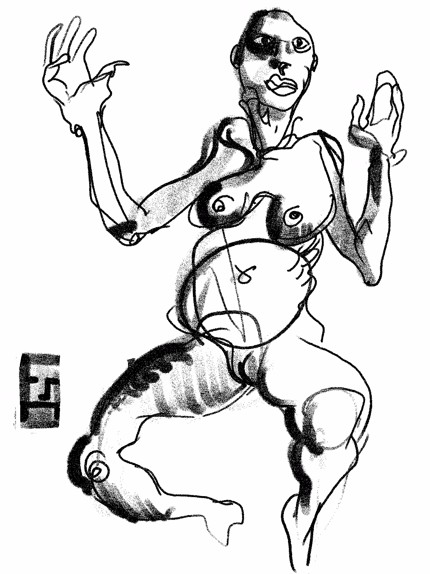 Drawing #15 from the 'On the go' serie