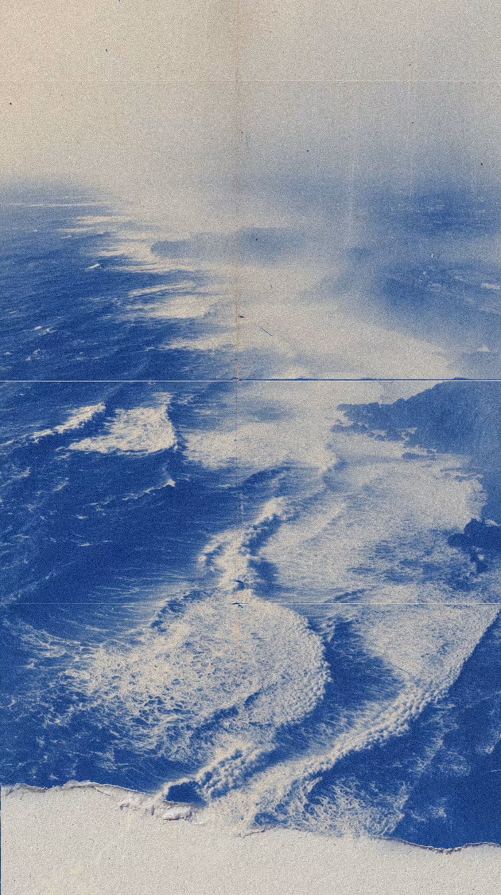 folded horizons: torn wave