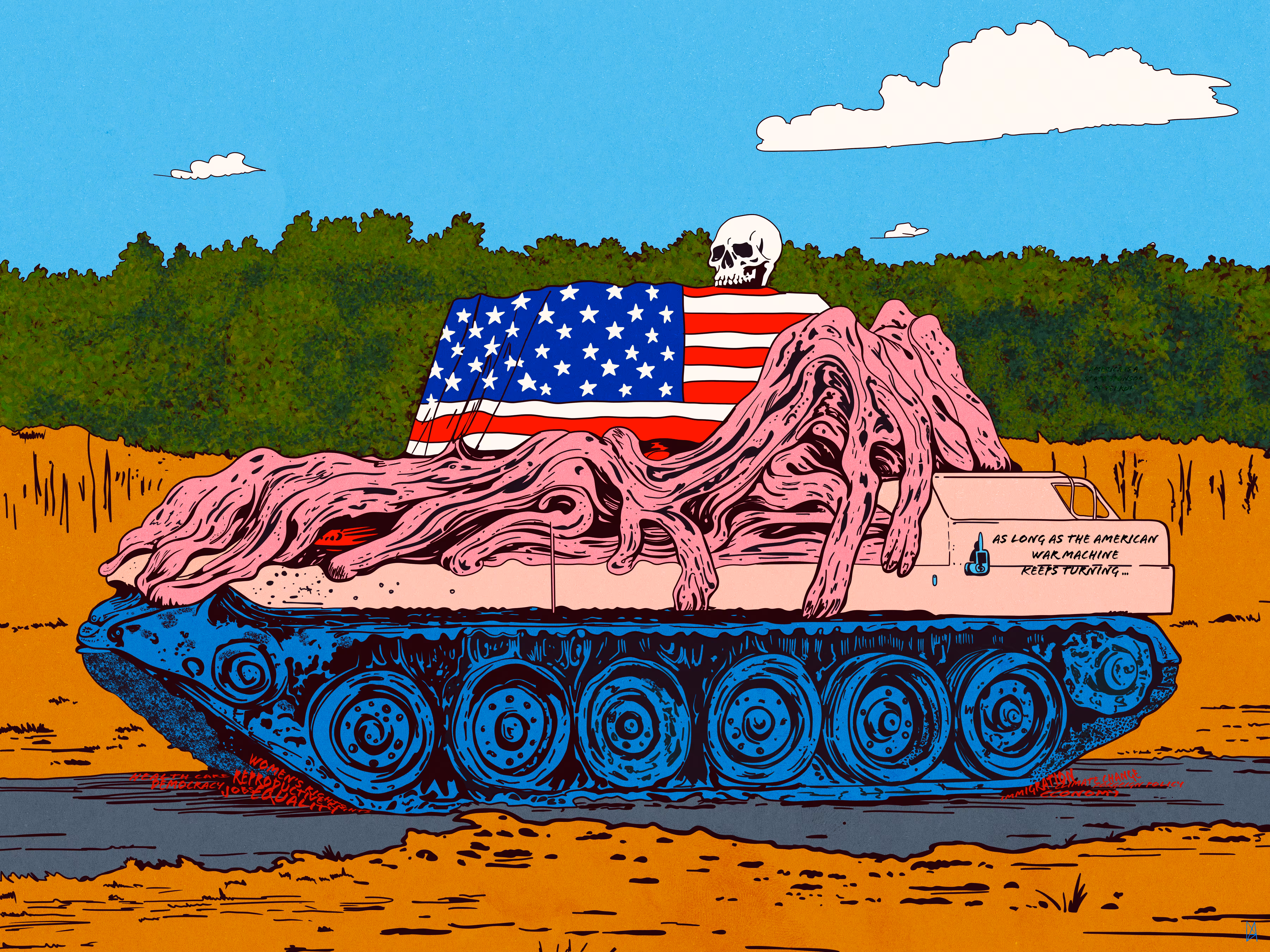 Rodeo posts: Daily Doodle 53.0 - The War Machine