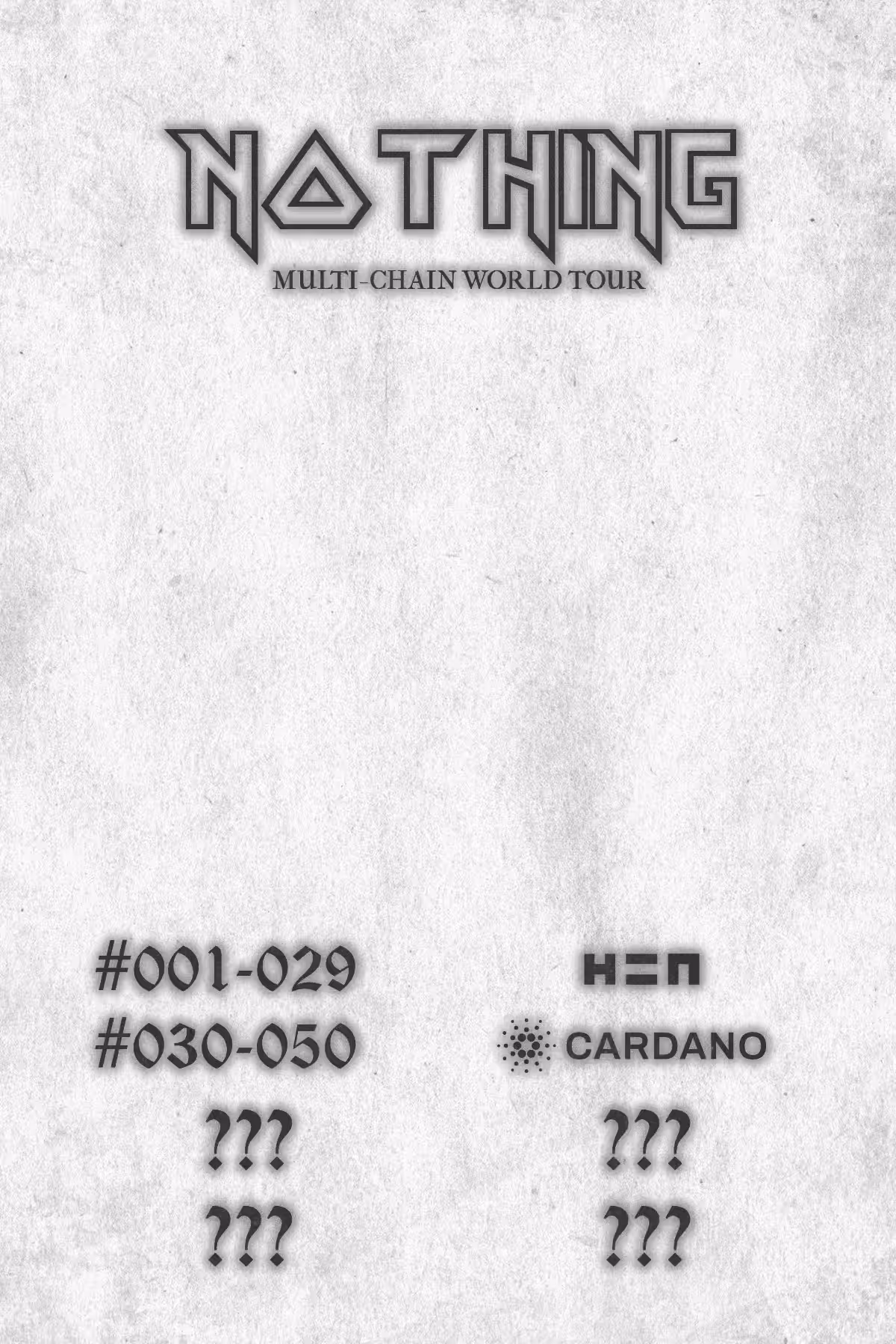 Nothing Tour Poster