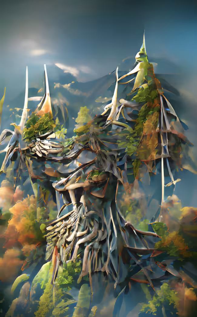 Above the trees