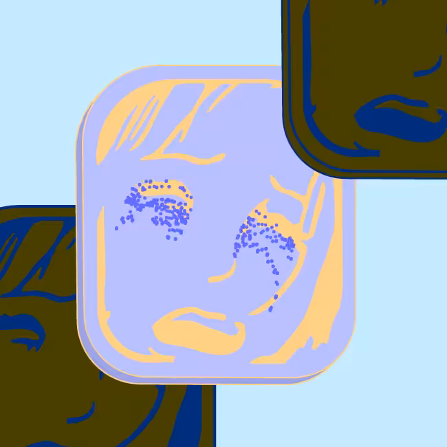 Card in the box "Crying girl" #3