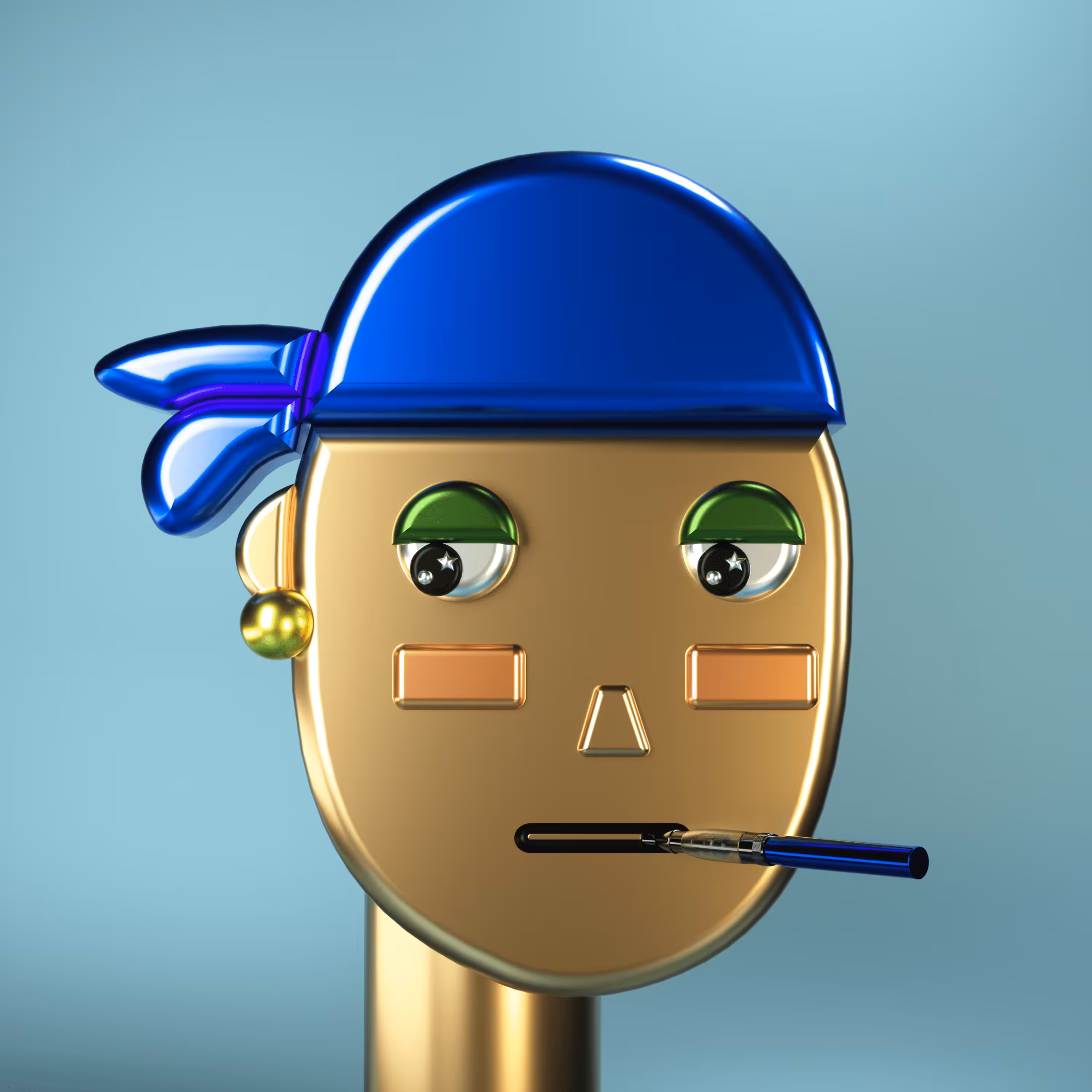 3D Chrome Punk #0918