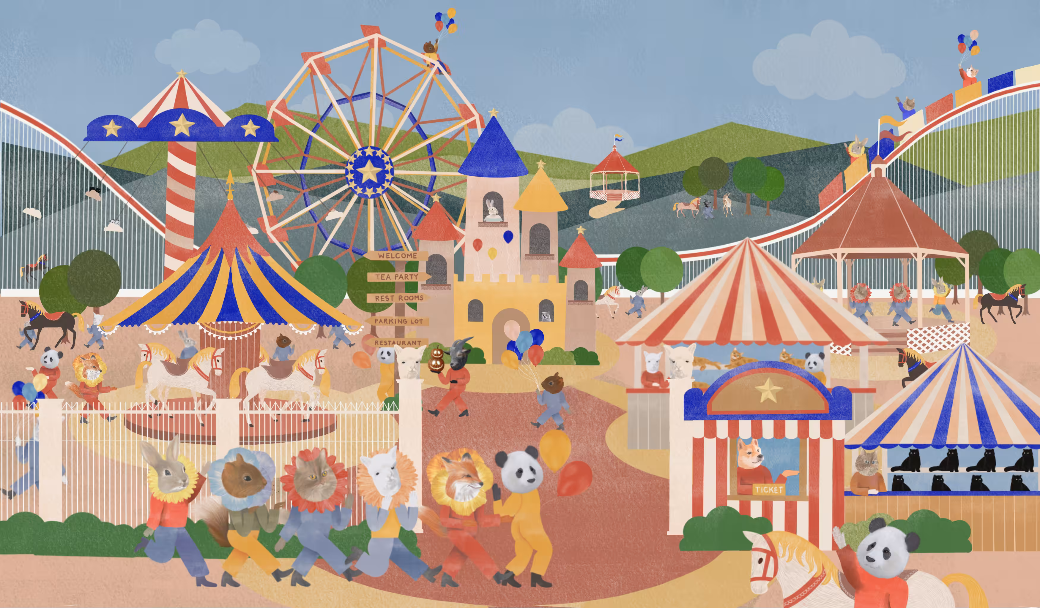 Animals amusement park