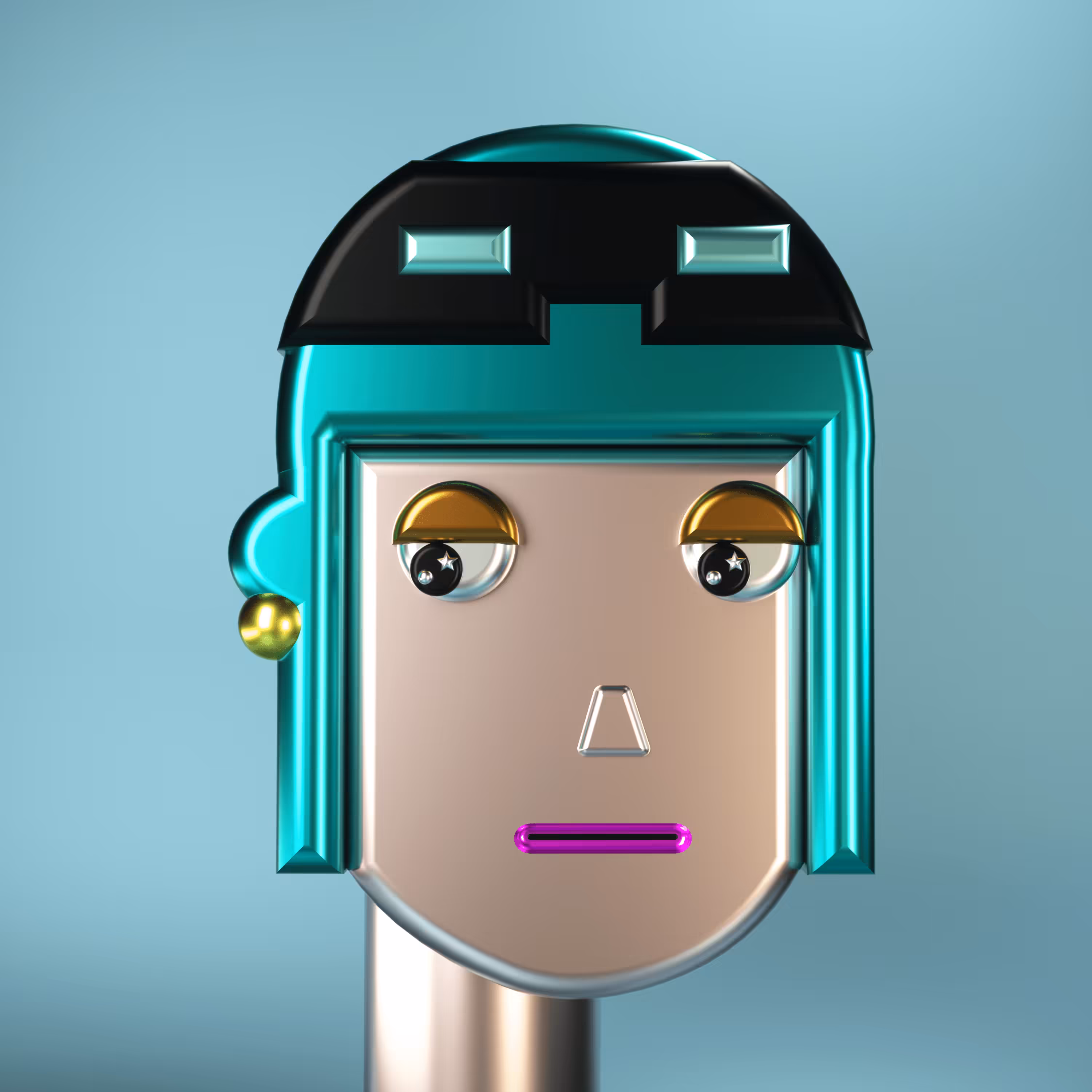 3D Chrome Punk #0777