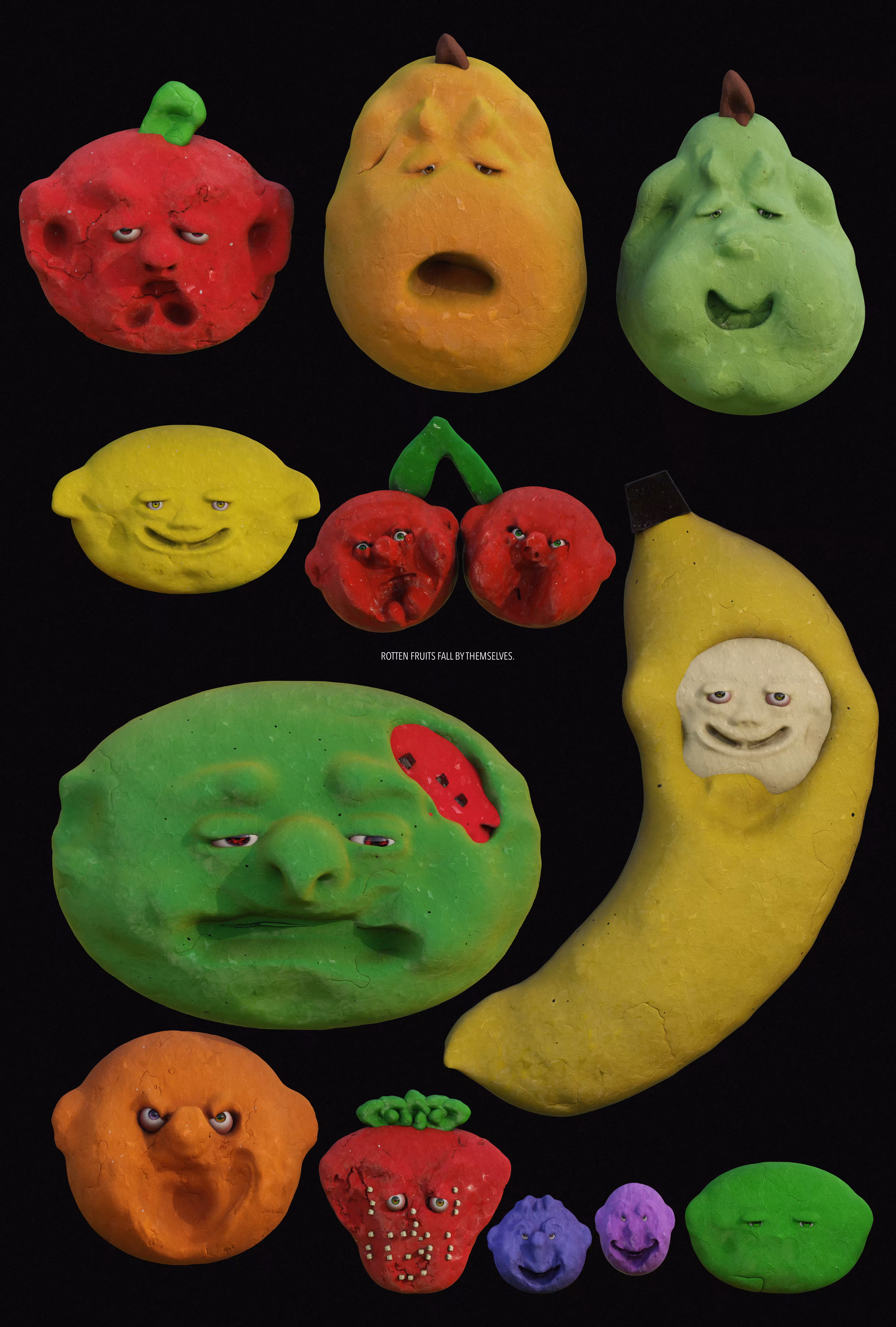 Rotten Fruit Fall By Themselves.