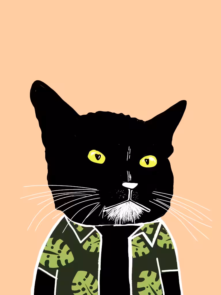 Cutter the cat CEO vacation