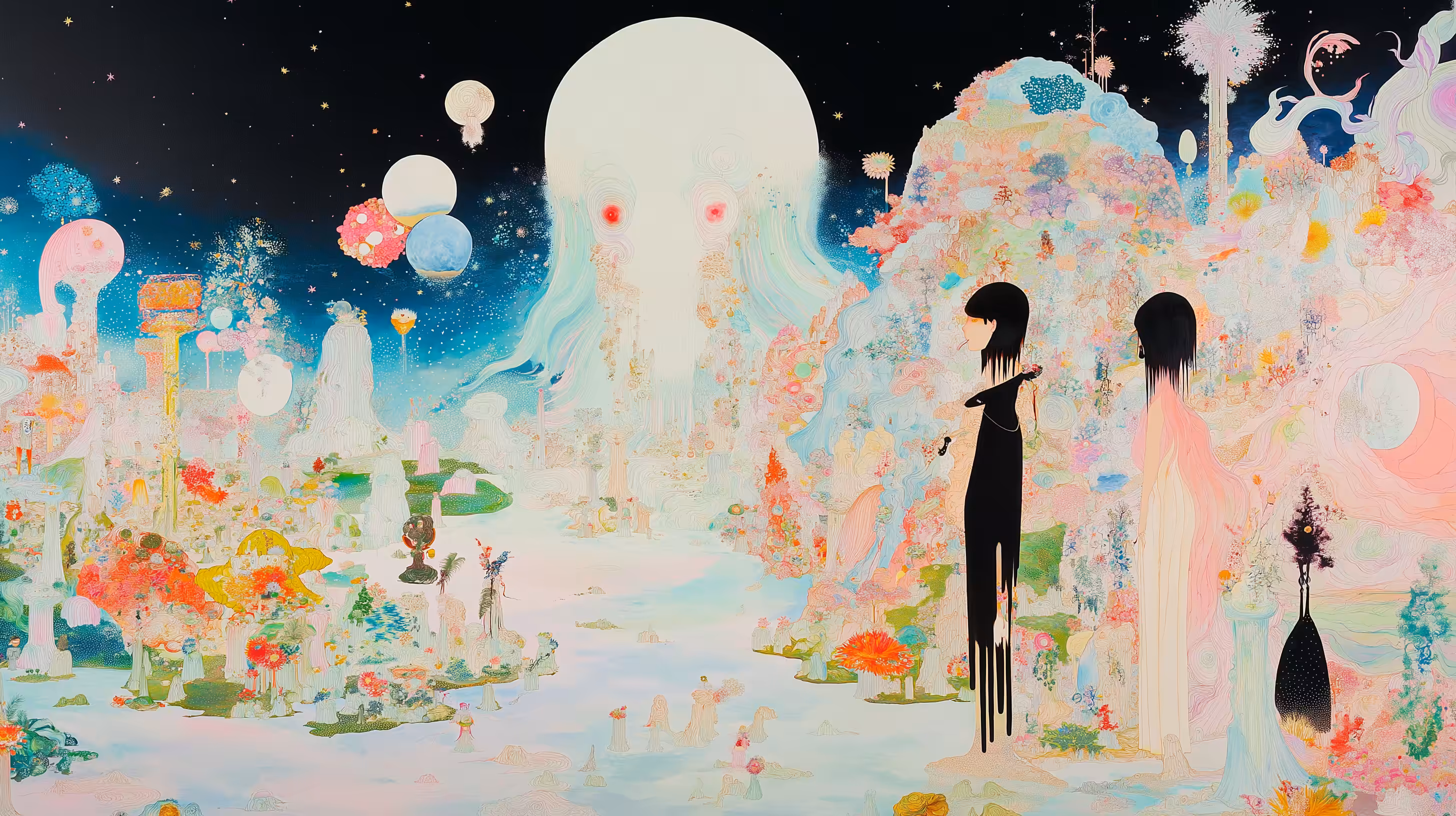 Whispers of Bloom: Where the Stars Whisper Peace