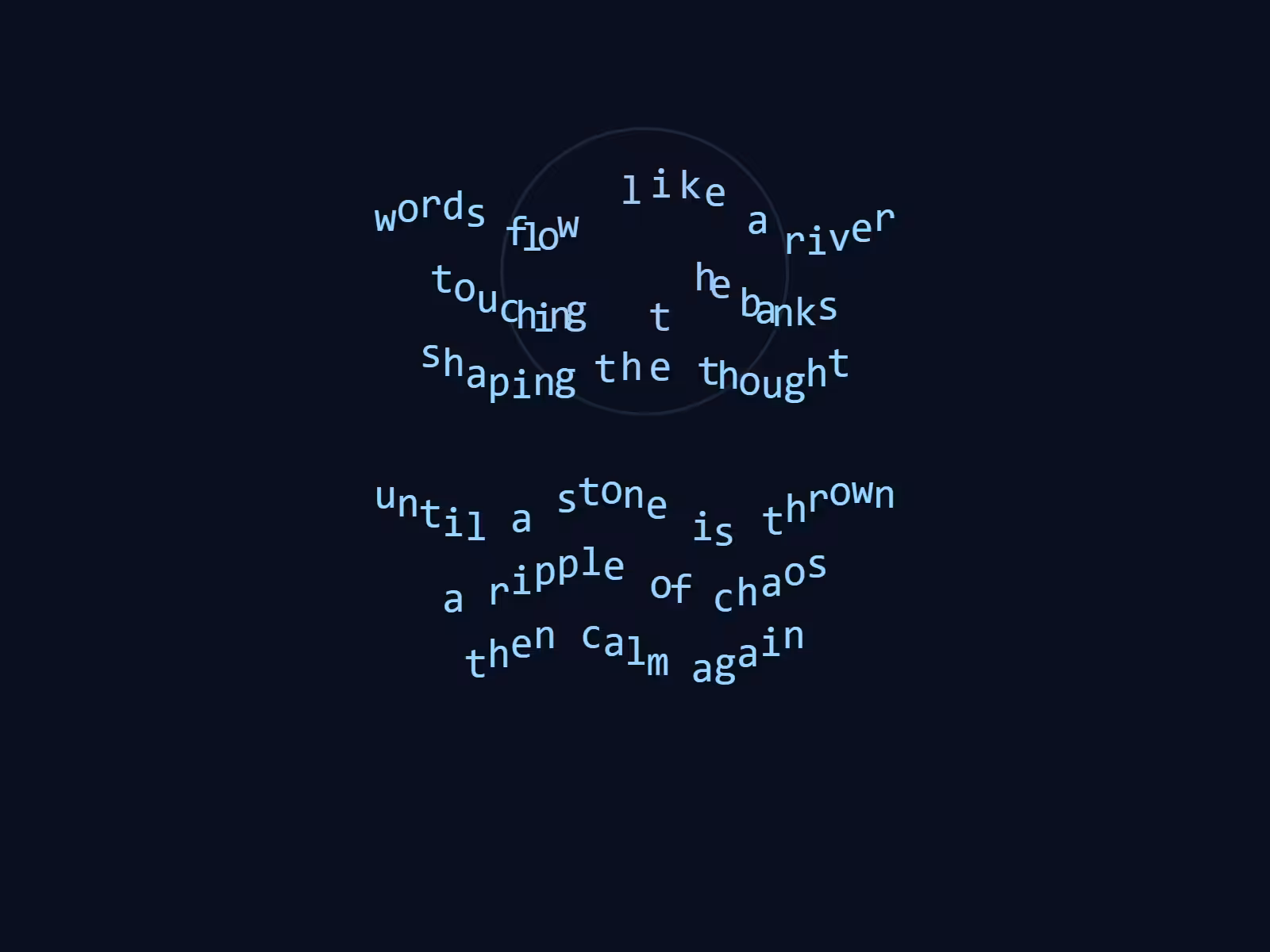 like a river