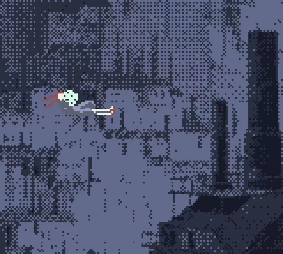 Girl Floating Down from the Sky