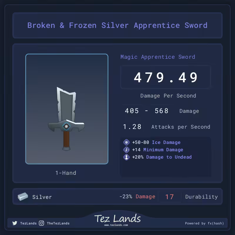 Tez Lands - Apprentice Sword #2