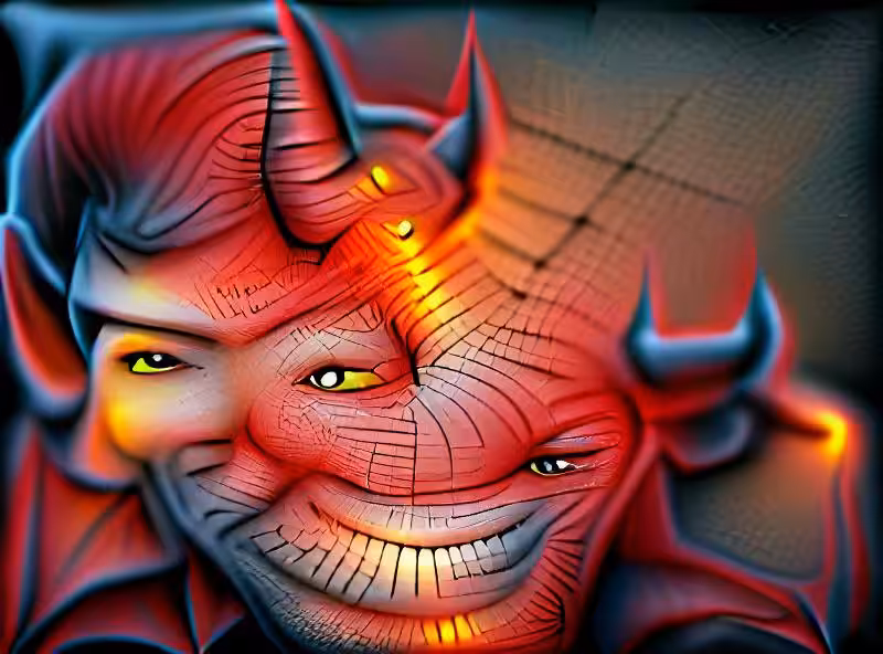 demonic smirk