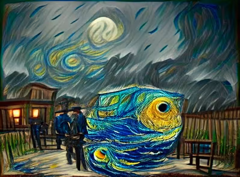 Abraham's First Works: It was a dark and stormy Van Gogh night.