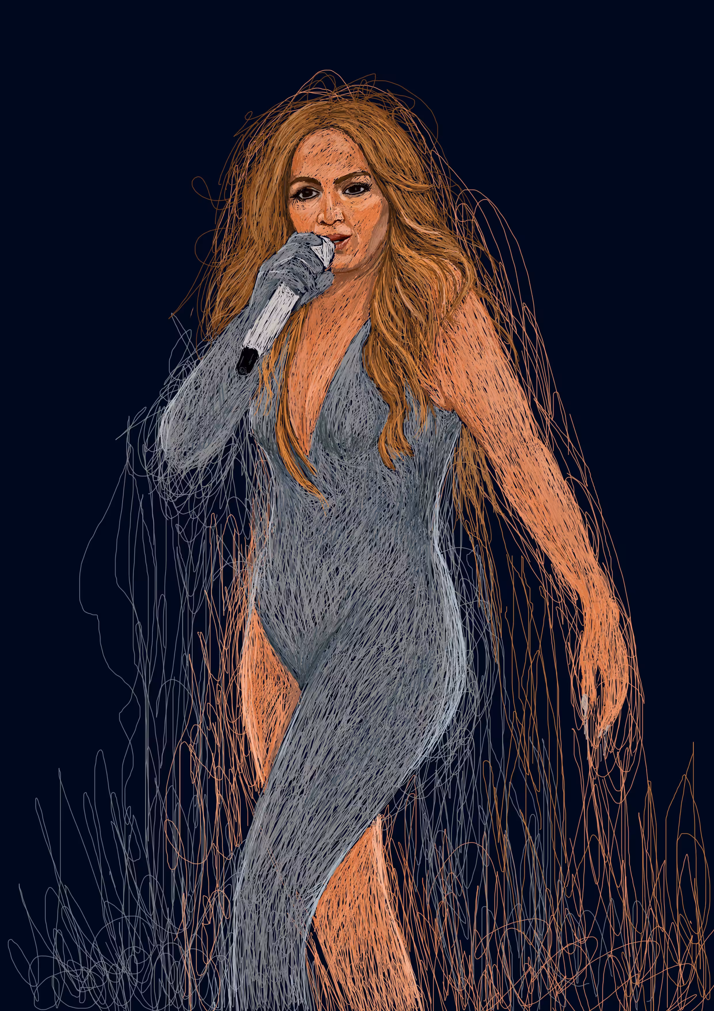 The magic of lines: Jennifer Lopez