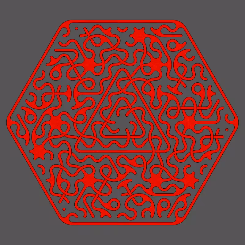 Threefold Symmetry - Dark Variations #135