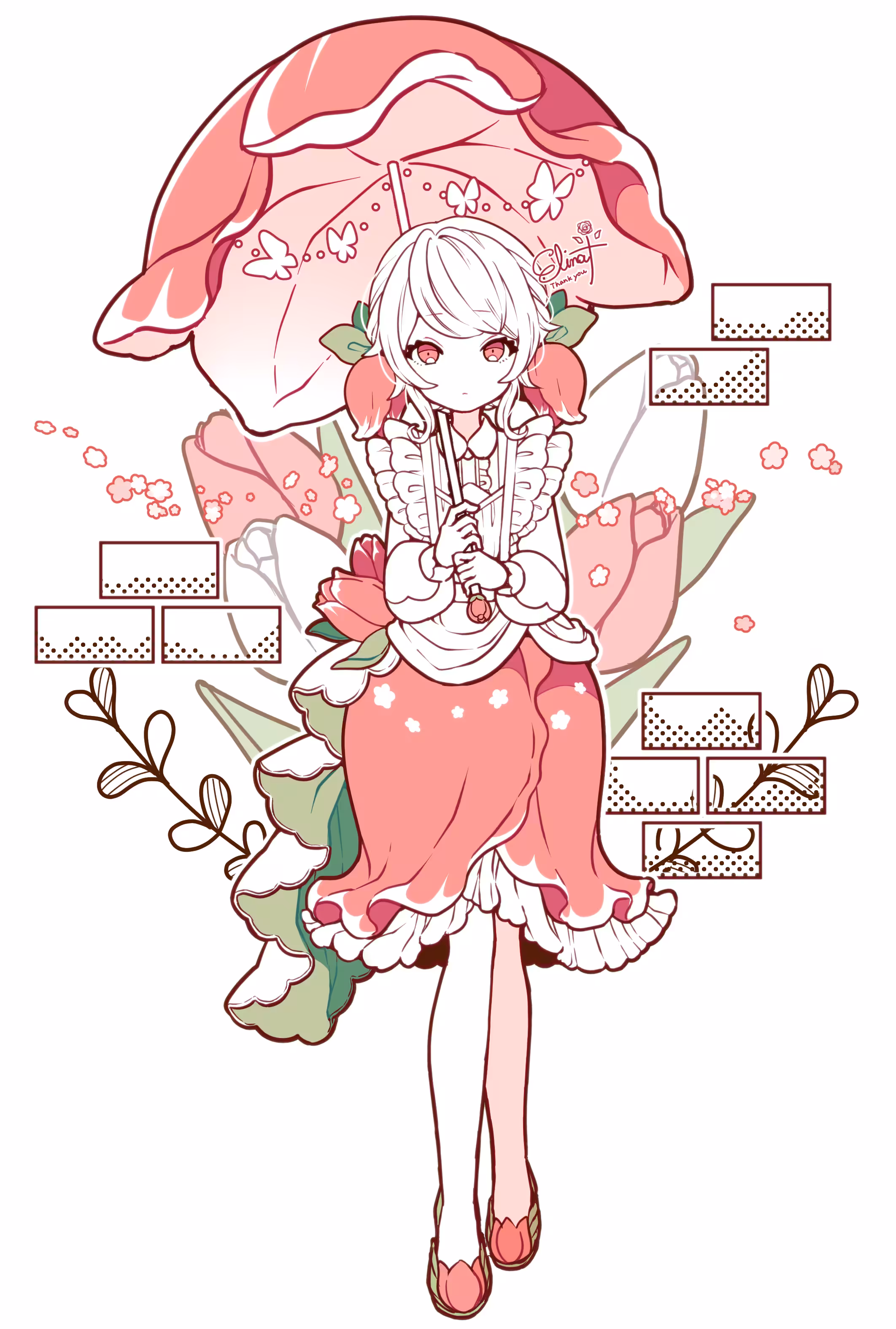 庭先のお嬢さん