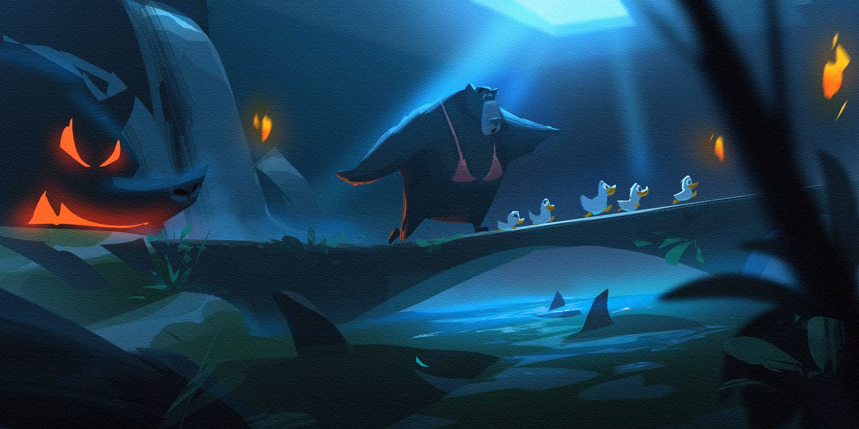 Mummy Bear and 7 Ducks - I got your back!