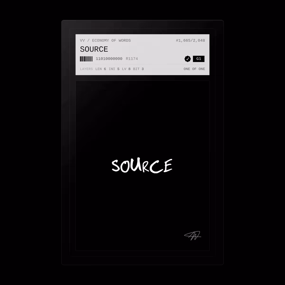 Economy of Words: SOURCE · #1665