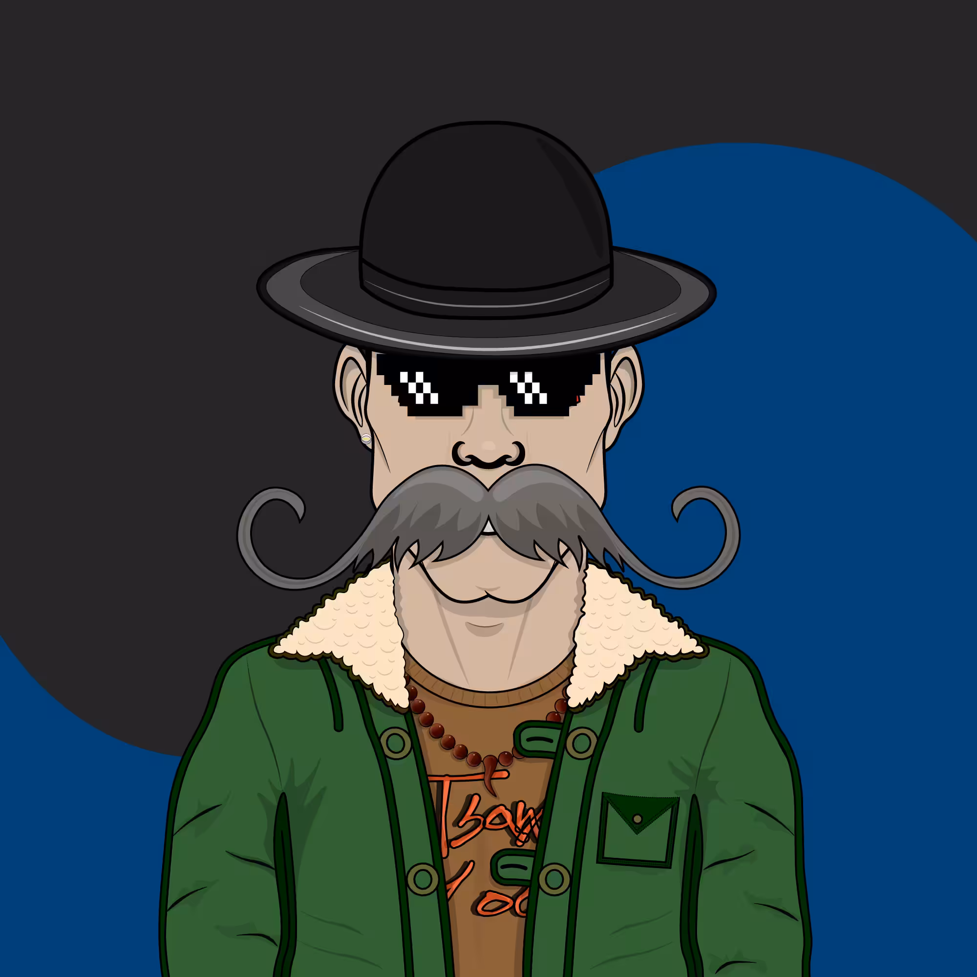 Mustachioed #135