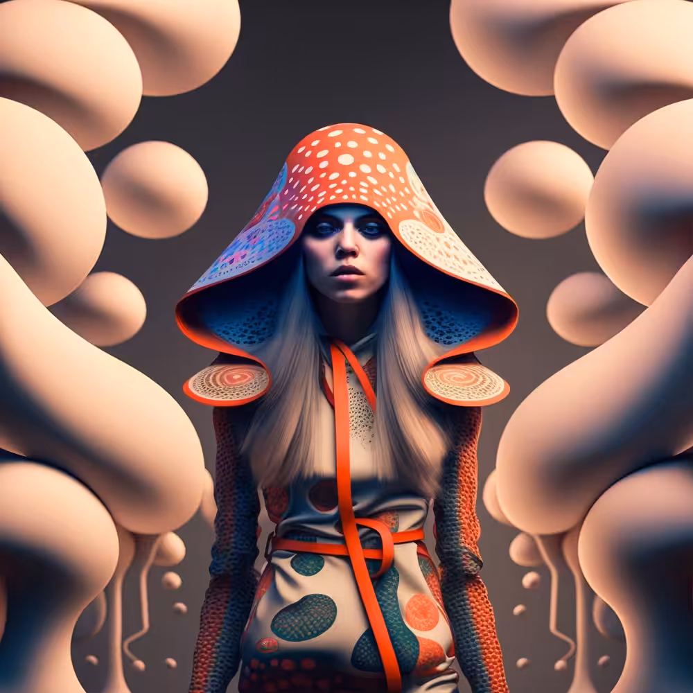 Mushrooms. See no evil, Hear no evil, Speak no evil #008