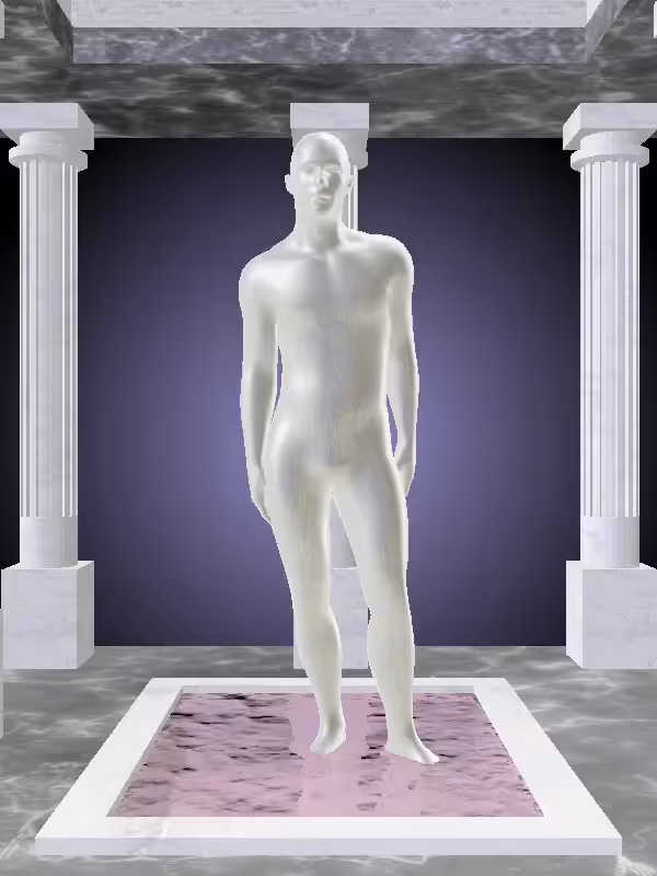 HeavenComputer: The Plotting Glitter Bluish Gold Man #2008