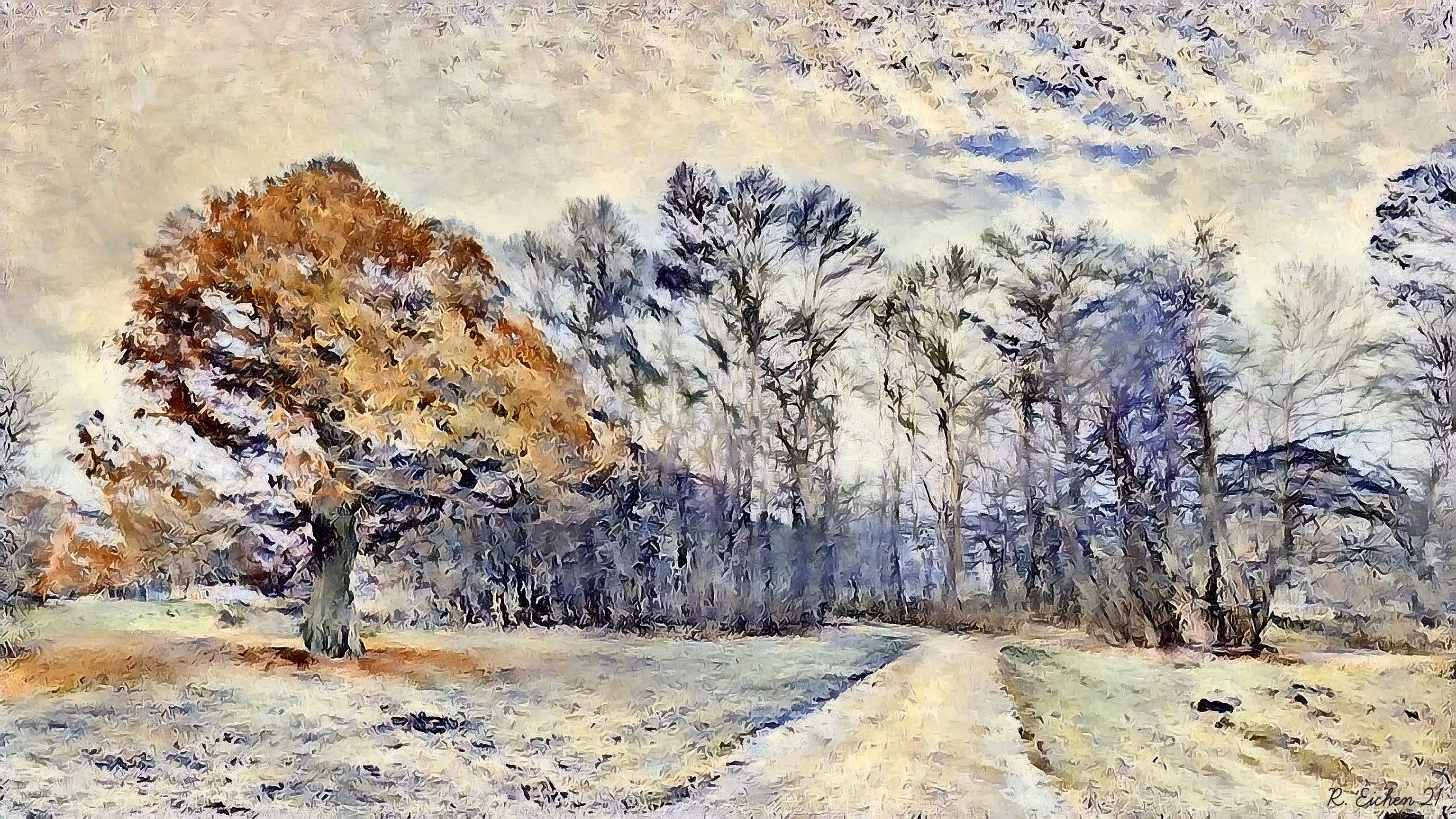 Winter park landscape III
