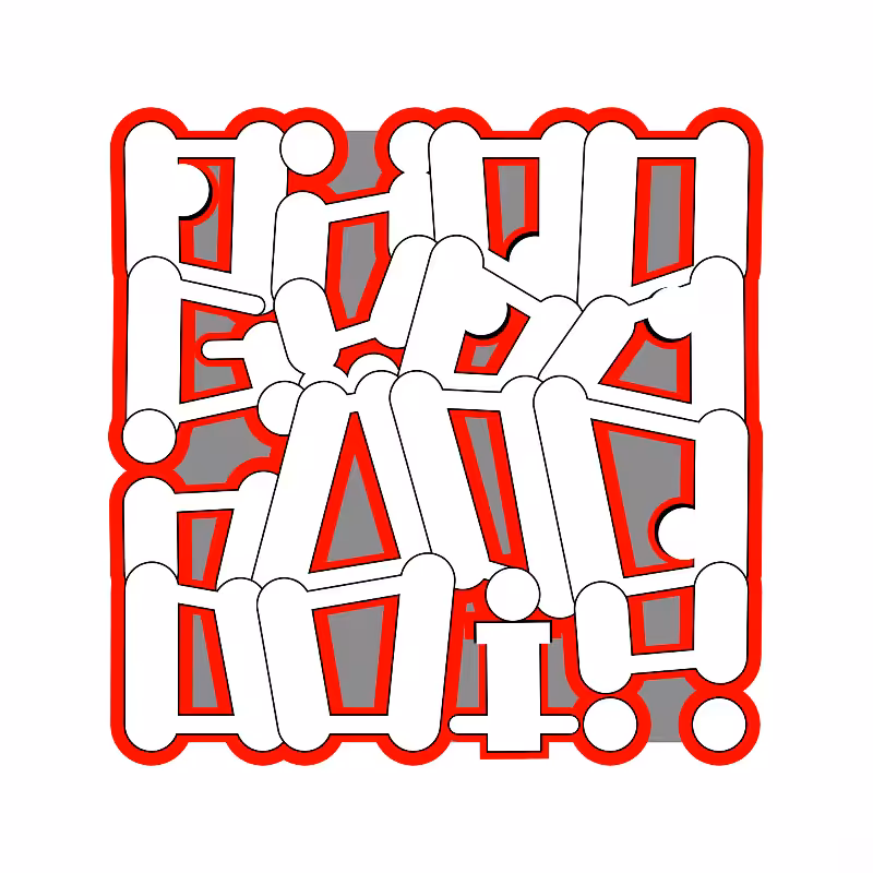 "Alphabetic signs" -WHITE TEST- (Preview) #5