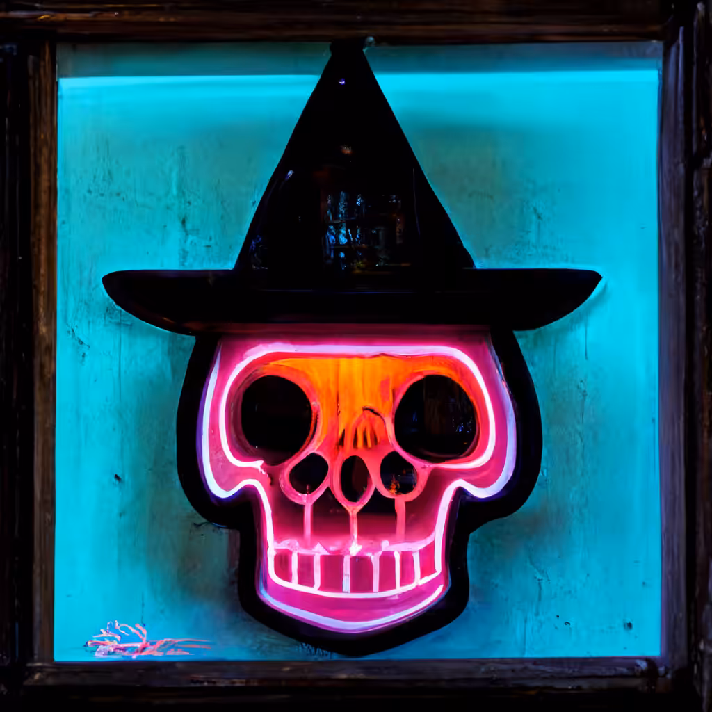 Neon Skull 44